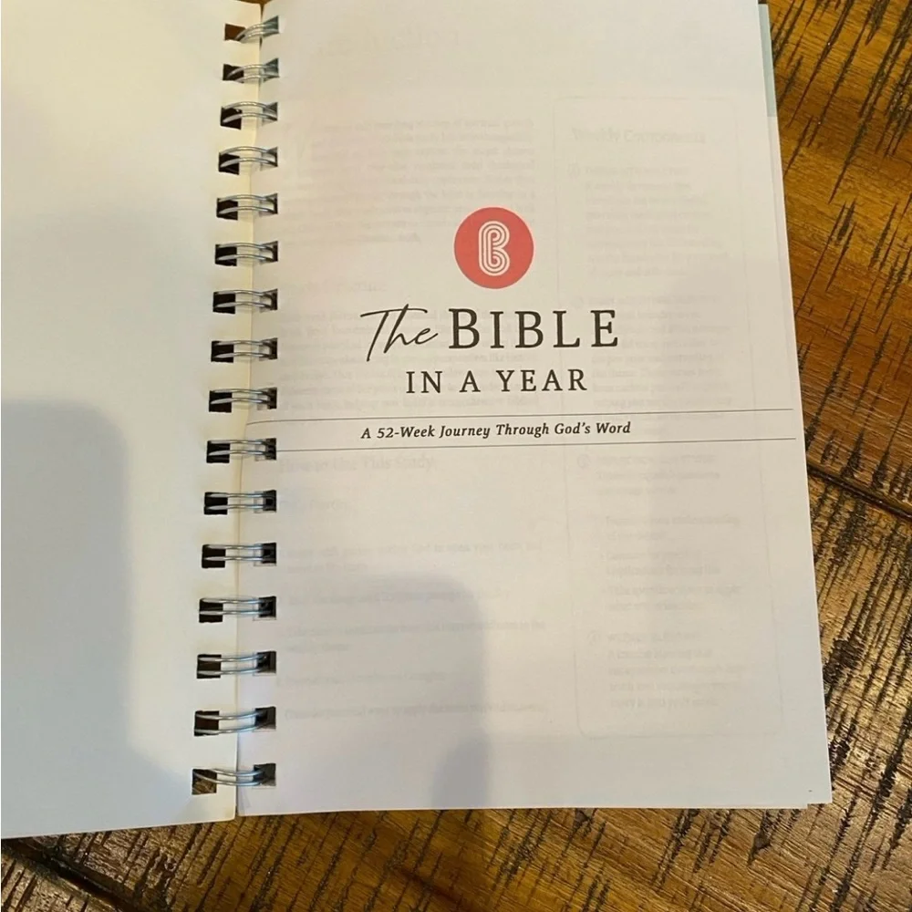 The bible in a year learning planner